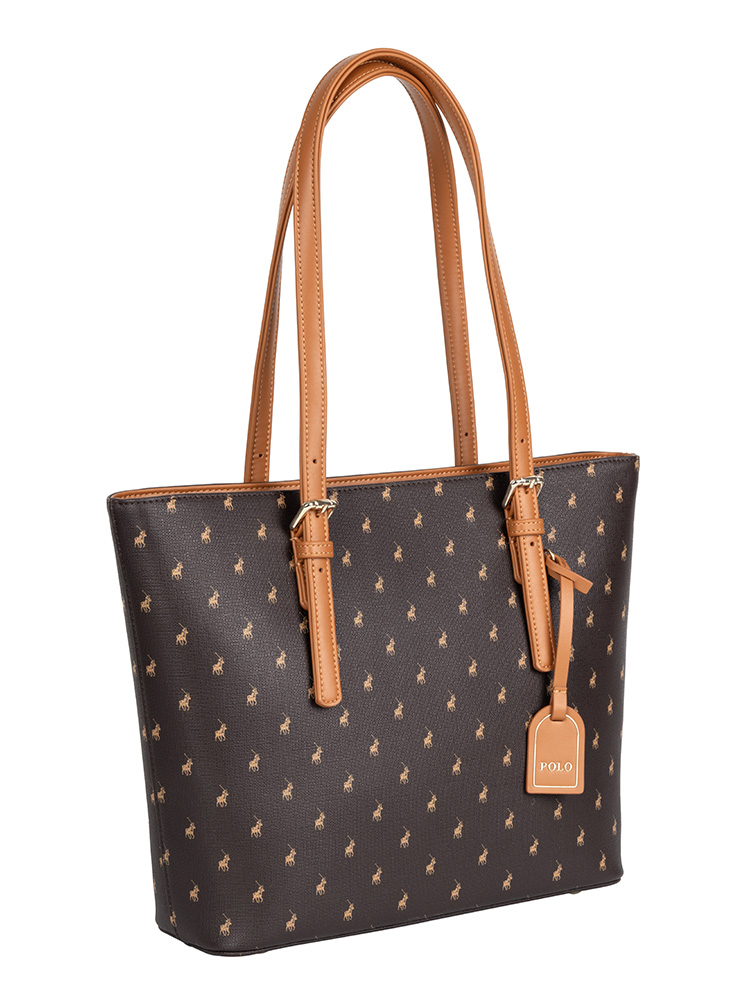 Polo Iconic Medium Tote - Brown
