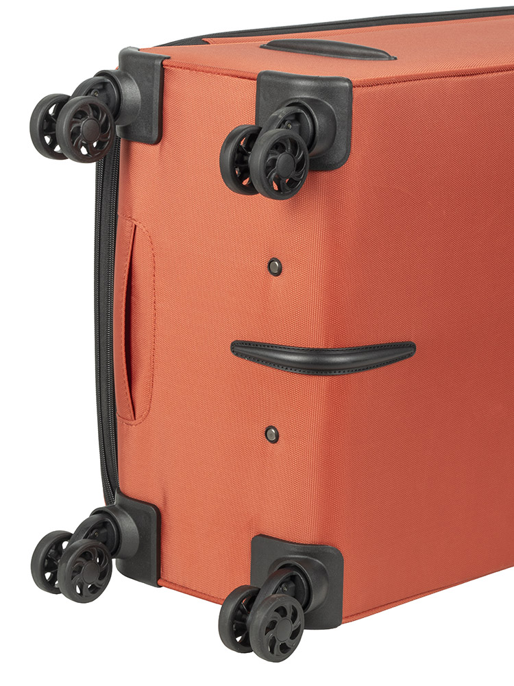 Voyager On The Go Medium 4 Wheel Trolley Case - Rust