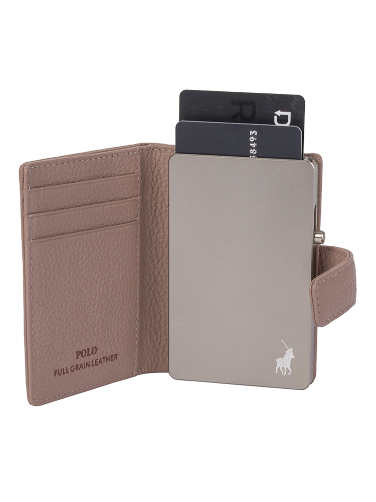 Polo Pop-Up Leather Tab Wallet