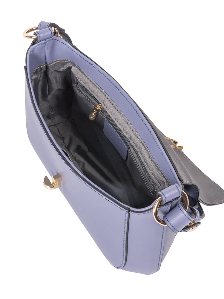 Polo Box Calf Flapover with Lock - Blue