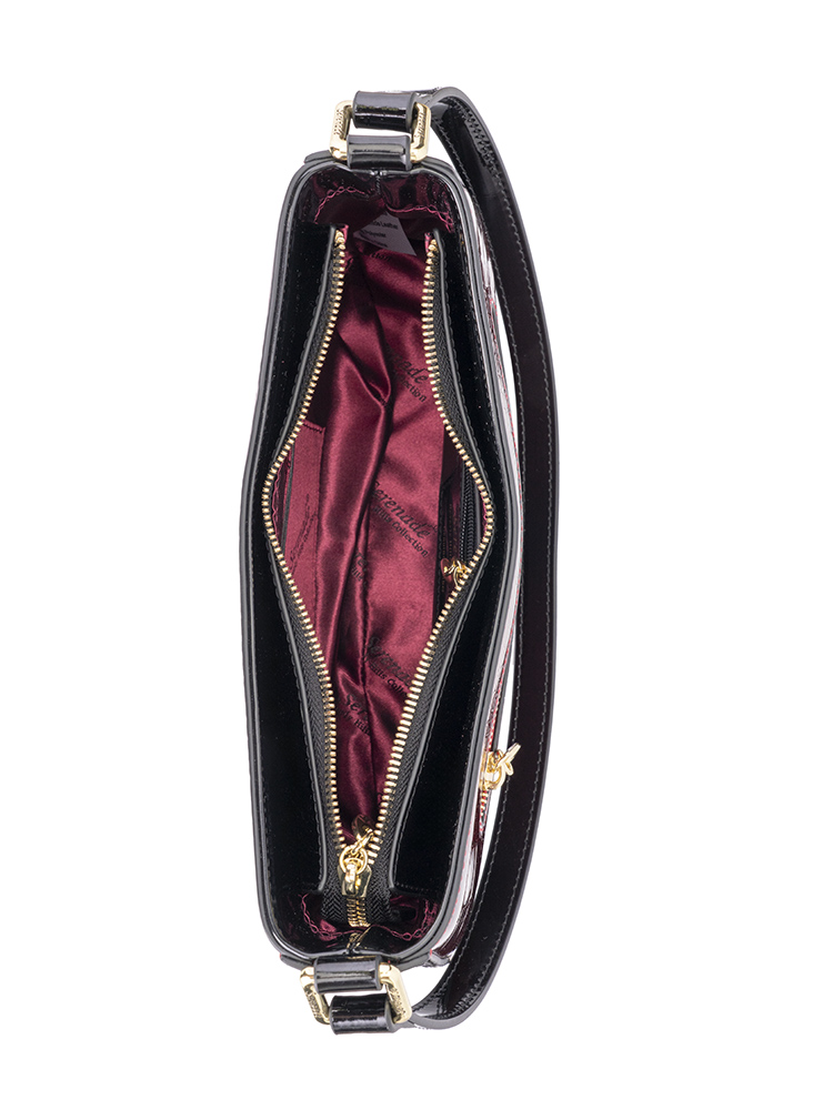 Serenade Cherry Croc Shoulder Bag