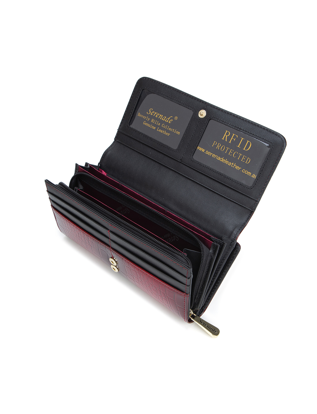 Serenade Cherry Croc Large Purse