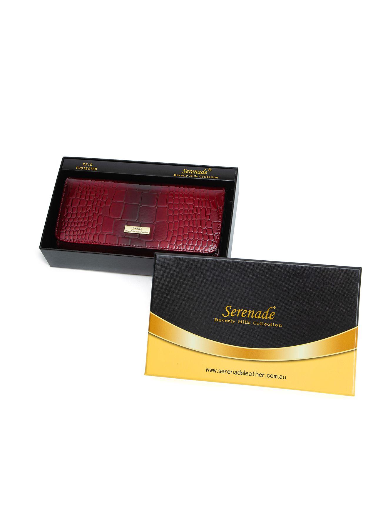 Serenade Cherry Croc Large Purse