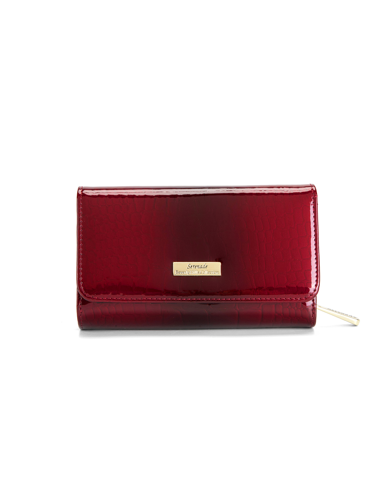 Serenade Cherry Croc Medium Purse