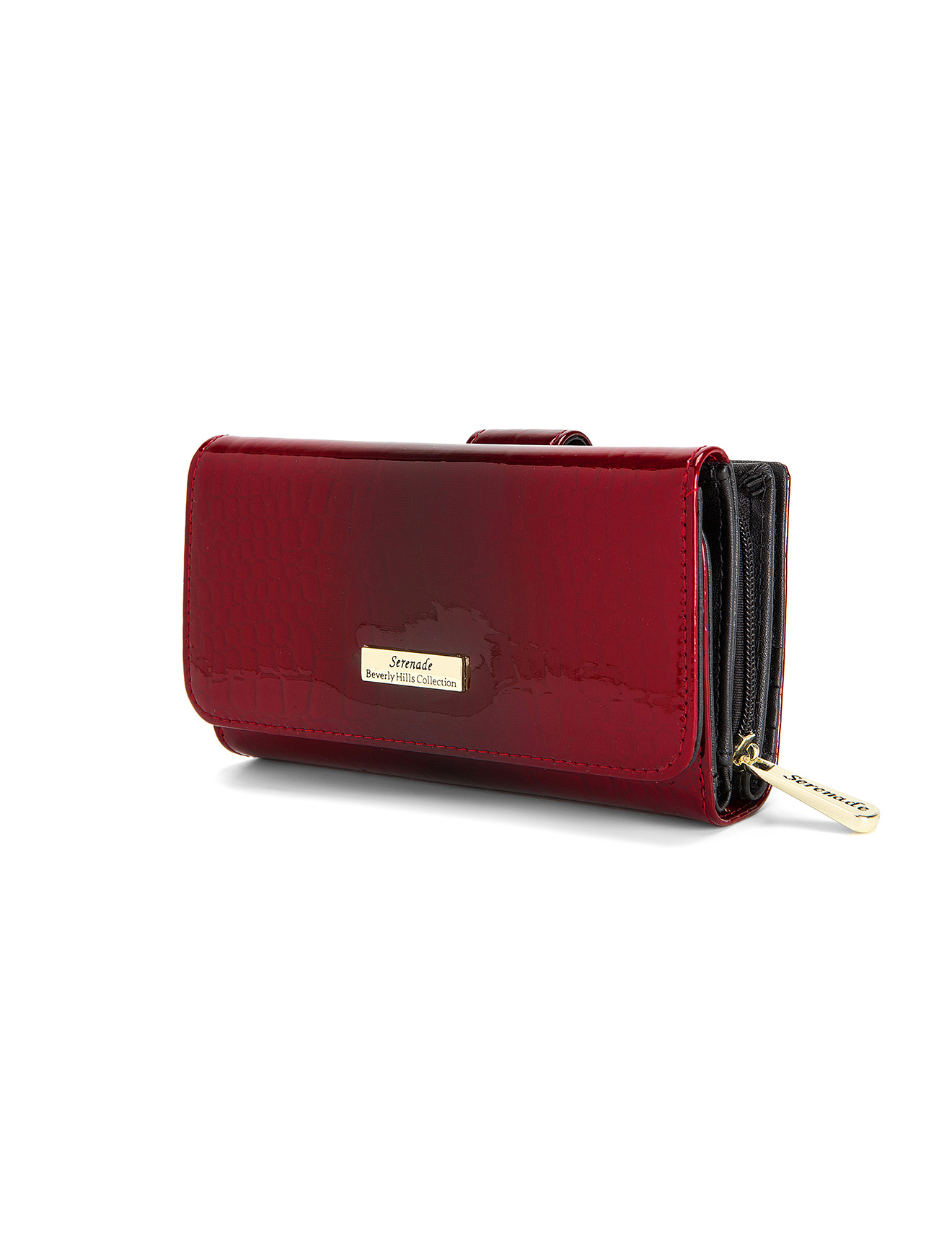 Serenade Cherry Croc Medium Purse