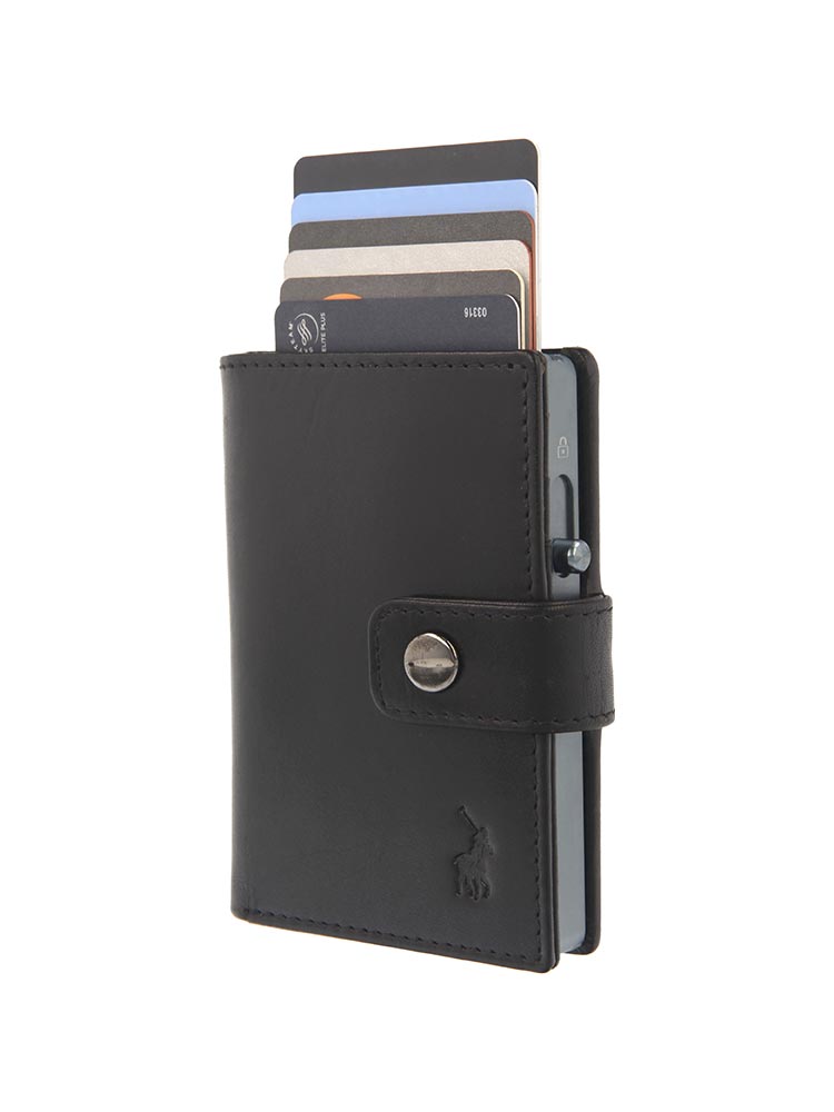 Polo Pop-Up Leather Tab Wallet