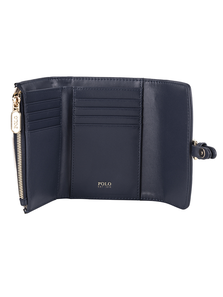 Polo Porter Compact Trifold Leather Purse