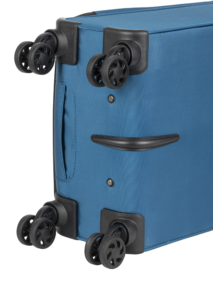 Voyager On The Go 4 Wheel Carry On Trolley - Blue