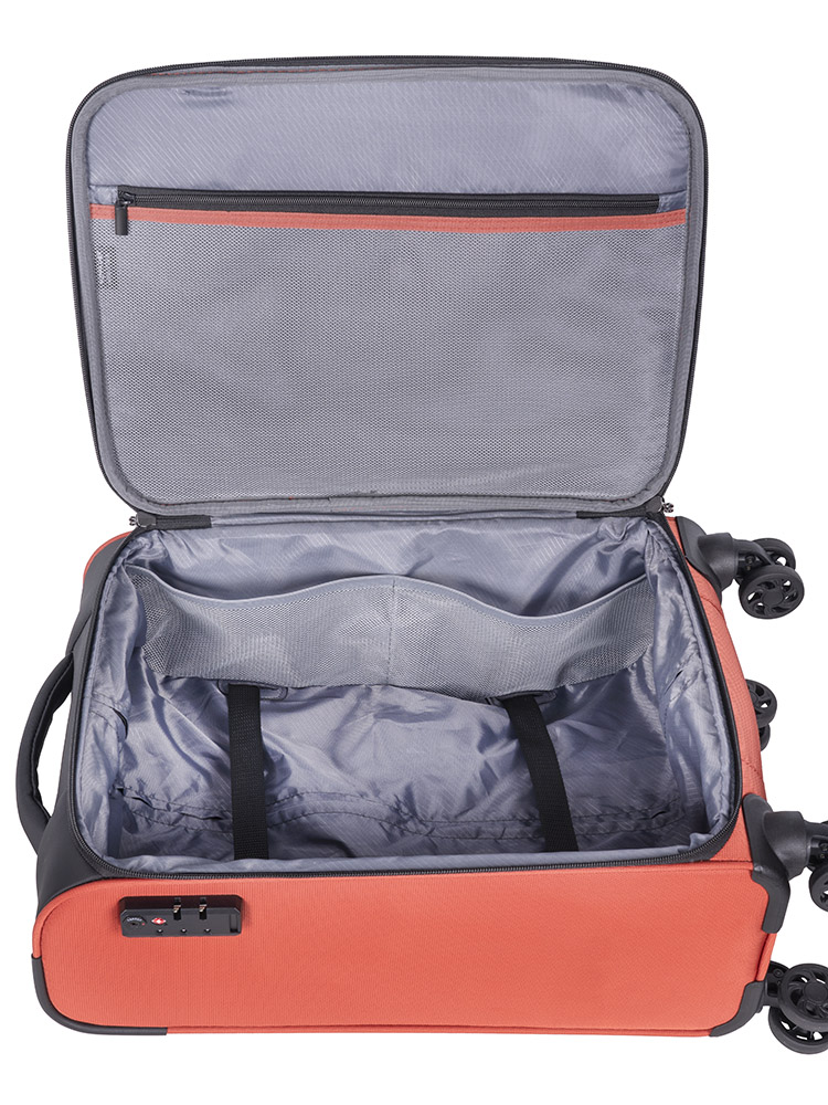 Voyager On The Go 4 Wheel Carry On Trolley - Rust